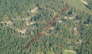 zemes gabals 1800 kv.m, ielikti pamati